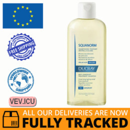 Ducray Squanorm, anti-dandruff shampoo, oily dandruff, 200 ml — Made in France — Free Delivery