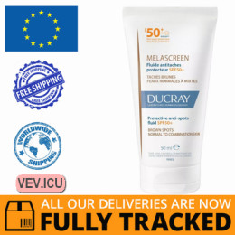 Ducray Melascreen Protective Fluid Against Discoloration, Sun Protection SPF50+, 50 ml — Made in France — Free Delivery