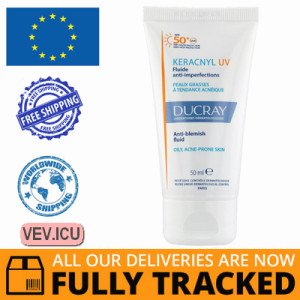 Ducray Keracnyl UV Fluid Against Imperfections SPF50+, 50 ml — Made in France — Free Delivery Ducray Keracnyl UV Fluid Against Imperfections SPF50+, 50 ml — Made in France — Free Delivery