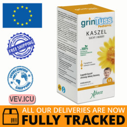 GrinTuss Pediatric syrup for children over 1 year, 128 g — Made in Italy — Free Delivery