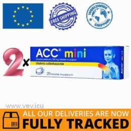 2 x ACC MINI 100MG 20 TABS — MADE IN POLAND — FREE SHIPPING