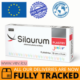 Silaurum Junior, silicone scar patches, 10 cm x 3 cm, 6 pieces — Made in Poland — Free Delivery