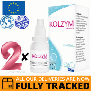 2 x KOLZYM DROPS FOR CHILDREN AND INFANTS 15 ML - MADE IN POLAND - FREE SHIPPING