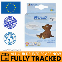 Windi, Rectal catheter for infants, 10 pcs — Made in Sweden — Free Delivery