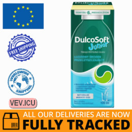 DulcoSoft Junior for constipation 100 ml — Made in Poland — Free Delivery