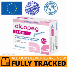 DICOPEG JUNIOR FREE 5G x 14 SACHETS — MADE IN POLAND — FREE SHIPPING
