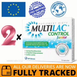 2 x MULTILAC CONTROL JUNIOR 15 CAPS  - MADE IN POLAND - FREE SHIPPING 