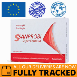 SANPROBI SUPER FORMULA 40 CAPS - MADE IN GERMANY - FREE SHIPPING