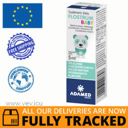 FLOSTRUM BABY PROBIOTIC DROPS 5ML - MADE IN POLAND - FREE SHIPPING 