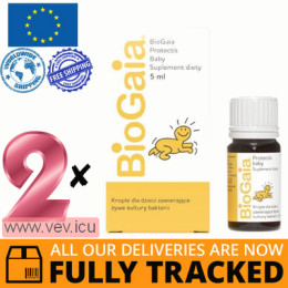 Biogaia Protectis baby probiotic drops 2p x 5 ml — Made in Switzerland — Free Delivery