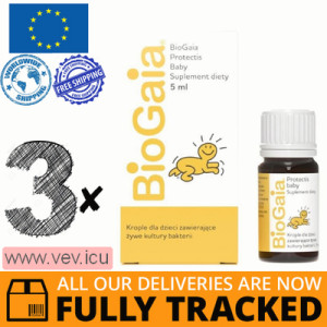 Biogaia Protectis baby probiotic drops 3p x 5 ml — Made in Switzerland — Free Delivery
