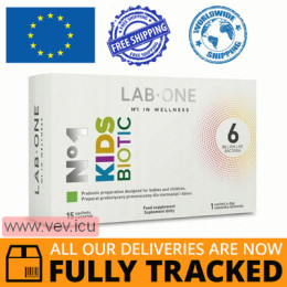 Lab One KidsBiotic Probiotic 15 sachets — Made in Poland — Free Delivery
