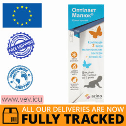 Optilact Baby, for children from 1 month to 3 years, 7.5 ml — Made in Denmark — Free Delivery 