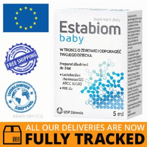 ESTABIOM BABY DROPS 5 ML - MADE IN POLAND - FREE SHIPPING 
