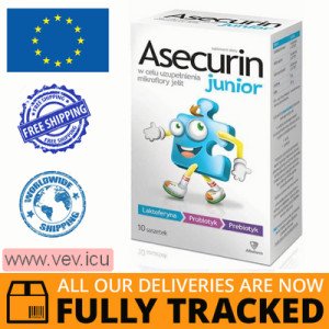 Asecurin Junior for infants and children, 10 sachets — Made in Poland by Aflofarm — Free Delivery