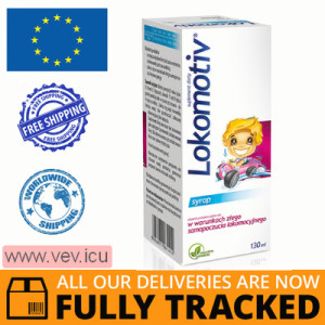 Lokomotiv, syrup for children over 3, hard candy flavor, 130ml — Made in Poland by Aflofarm — Free Delivery