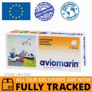 AVIOMARIN 50MG, 10 TABLETS  - MADE IN POLAND - FREE SHIPPING