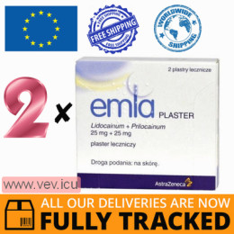 Emla medicated plasters 2p x 2 pcs — Made in UK — Free Delivery