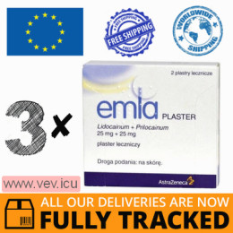 Emla medicated plasters 3p x 2 pcs — Made in UK — Free Delivery