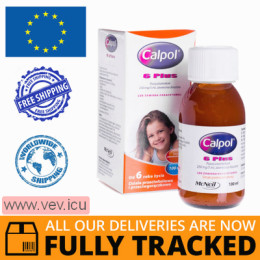 Calpol 6 Plus oral suspension 100ml — Made in Poland — Free Delivery