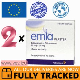 Emla medicated plasters 2p x 2 pcs — Made in UK — Free Delivery