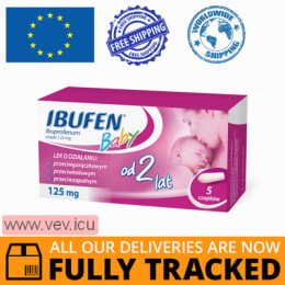 Ibufen Baby 125mg 5 suppositories — Made in Poland by Polpharma — Free Delivery