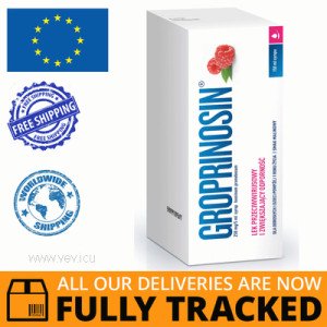 GROPRINOSIN SYROP 150 ml / 5 oz (250mg/5ml) — MADE IN POLAND — FREE SHIPPING