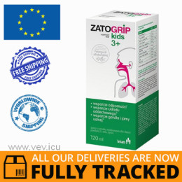 ZATOGRIP KIDS BLACK LILAC SYRUP 120ML - MADE IN POLAND - FREE SHIPPING