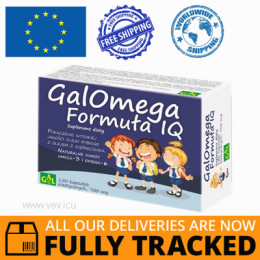 GALOMEGA, IQ FORMULA 150 CAPS - MADE IN POLAND - FREE SHIPPING 