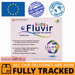 Fluvir for Kids, Immune Strengthening Powder 7,5g x 10 sachets — Made in Italy — Free Delivery 