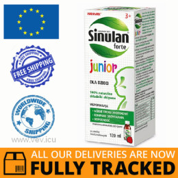 SINULAN FORTE JUNIOR SYRUP 120ML - MADE IN CZECH REPUBLIC - FREE SHIPPING