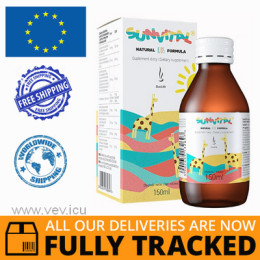 SUNVITAL NATURAL KIDS FORMULA LIQUID 150ML - MADE IN POLAND - FREE SHIPPING