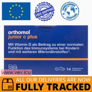 Orthomol junior С plus, to boost immunity chewable tablets forest berries, orange and tangerine for 14 days — Made in Germany — Free Delivery 