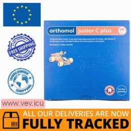 Orthomol junior С plus, with wild berry flavor with vitamin C, D, zinc, 30 chewable tablets — Made in Germany — Free Delivery 