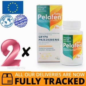 2 x PELAFEN BABY 6M + FRUIT SM. 20 CAPS - MADE IN POLAND - FREE SHIPPING