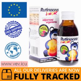 Rutinacea Junior, syrup for children over 3 years old, 100 ml — Made in Poland by Aflofarm — Free Delivery