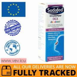 Sudafed XyloSpray DEX for children, nasal spray, 2-6 years, 10 ml — Made in Poland — Free Delivery