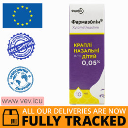 Farmazolin nasal drops for children 0.05% 10ml— Made in Ukraine — Free Delivery