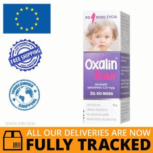 Oxalin Baby Gel for Rhinitis 10g — Made in Poland by Polpharma — Free Delivery