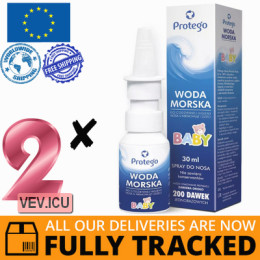 Protego Sea Water Baby, nasal spray for children and babies, 2p x 30 ml— Made in Poland — Free Delivery