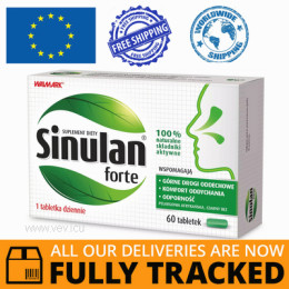 SINULAN FORTE 60 TABS - MADE IN CZECH REPUBLIC- FREE SHIPPING