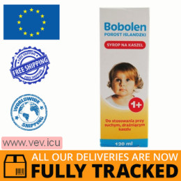 Bobolen Lichen Icelandic, cough syrup, 120ml — Made in Poland — Free Delivery