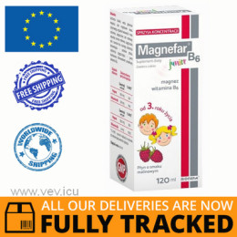MAGNEFAR B6 JUNIOR SYRUP 120 ML — MADE IN POLAND — FREE SHIPPING