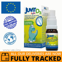 JUVIT BABY D3 ORAL DROPS 10ML - MADE IN POLAND - FREE SHIPPING
