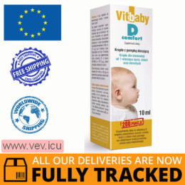 Vitbaby D Comfort, drops for infants from 1 month, children and adults, 10ml — Made in Poland — Free Delivery