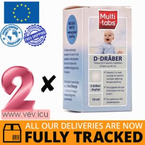 Multi-tabs D3 oral drops 2p x 10 ml — Made in Italy — Free Delivery