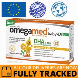 OMEGAMED BABY + D 6M + TWISTOFF 30 CAPS - MADE IN POLAND - FREE SHIPPING 