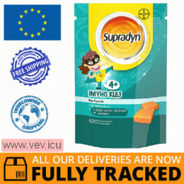 Supradyn Immuno Kids with vitamin C, vitamin D3 and zinc 60 chewable lozenges — Made in Germany — Free Delivery