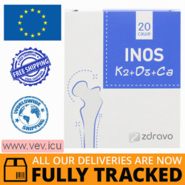 Inos K2+D3+Ca, for children from 3 months, 2g x 20 sachets — Made in Slovenia — Free Delivery