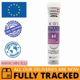 Swiss Energy Kids Multivitamins +  Calcium, 20 effervescent tablets — Made in Bulgaria — Free Delivery